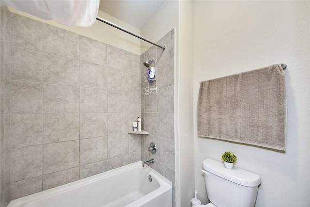 full bath featuring toilet and bathtub / shower combination