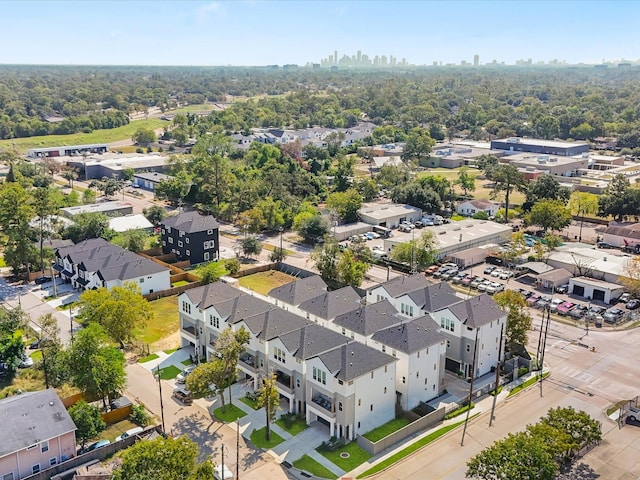 aerial view featuring a residential view