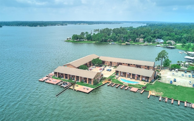 801 River Rd Unit 105D, Montgomery, TX 77356 - bird's eye view featuring a water view