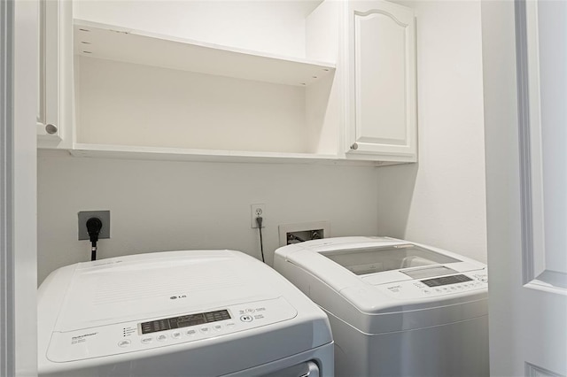 2208 Colorado St, Houston, TX 77007 - laundry area with washing machine and clothes dryer and cabinet space