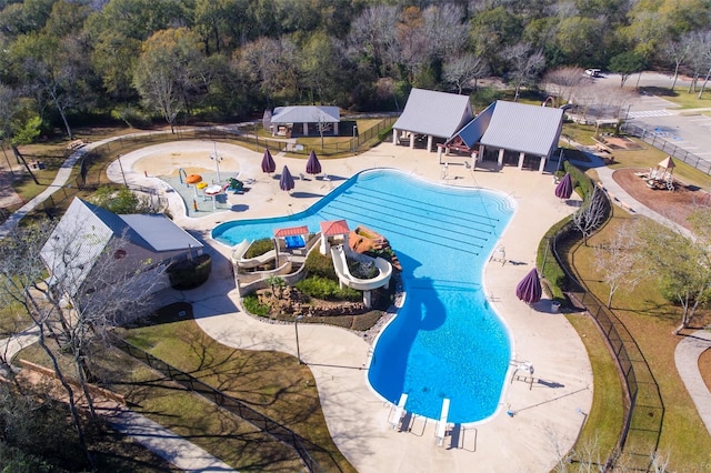3510 S Lake Village Dr, Katy, TX 77450 - community pool featuring a patio area and fence