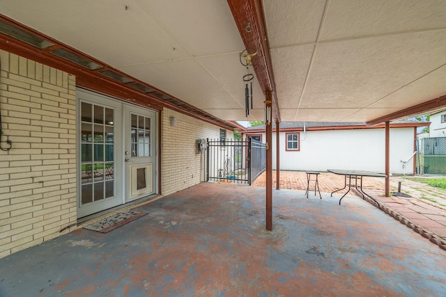 2234 Kelly Dr, Pearland, TX 77581 - view of patio / terrace with fence and french doors
