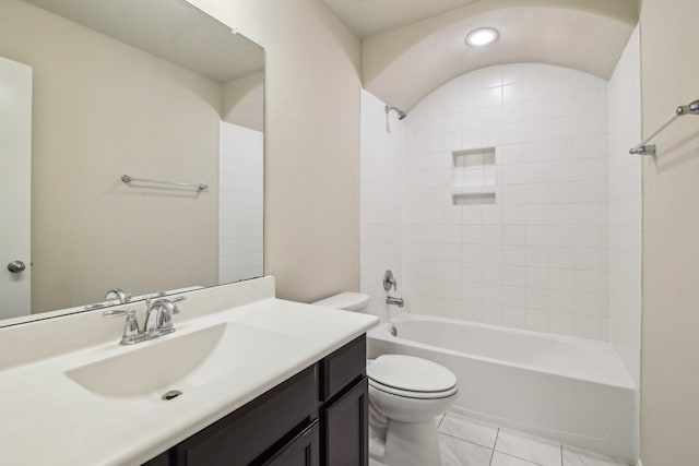 4310 Treccia Ct, Katy, TX 77493 - bathroom with toilet, shower / washtub combination, and vanity