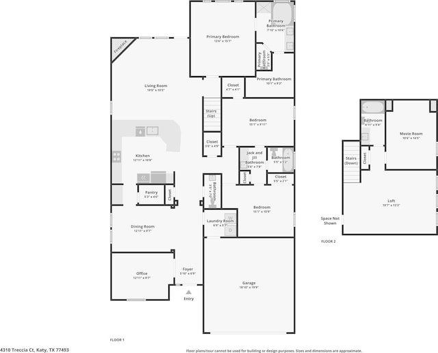 4310 Treccia Ct, Katy, TX 77493 - home floor plan