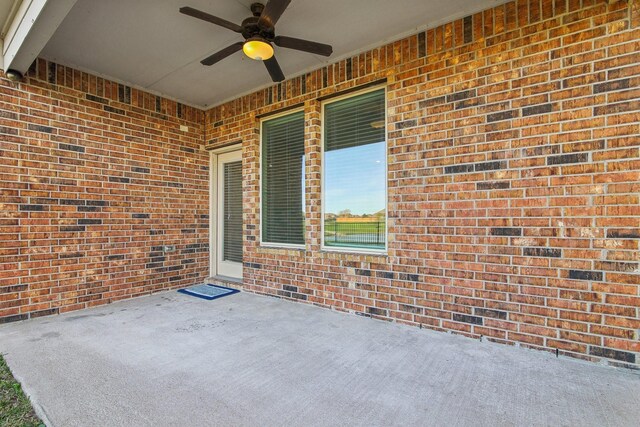 4310 Treccia Ct, Katy, TX 77493 - view of patio / terrace with ceiling fan