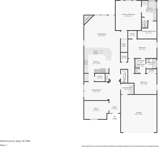 4310 Treccia Ct, Katy, TX 77493 - property floor plan