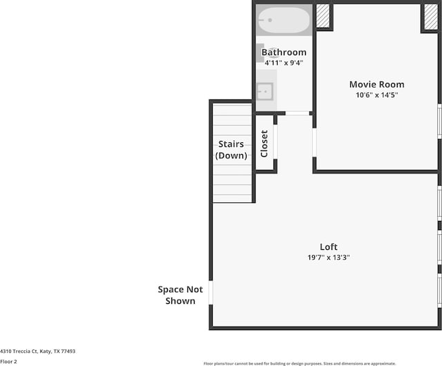 4310 Treccia Ct, Katy, TX 77493 - room layout