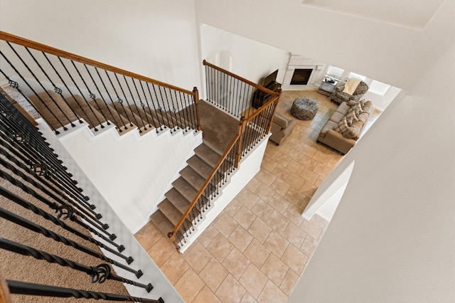 view of stairway