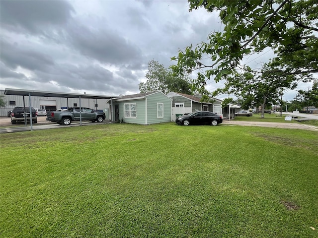 exterior space featuring driveway