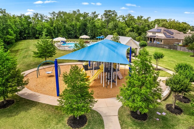 exterior space featuring a community pool