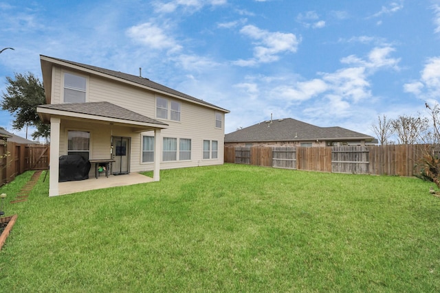 20115 Sunflower Chase Dr, Katy, TX 77449 - back of house with a patio and roof with shingles