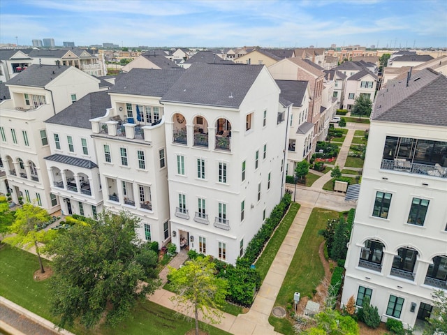 823 Blackshire Ln, Houston, TX 77055 - drone / aerial view featuring a residential view