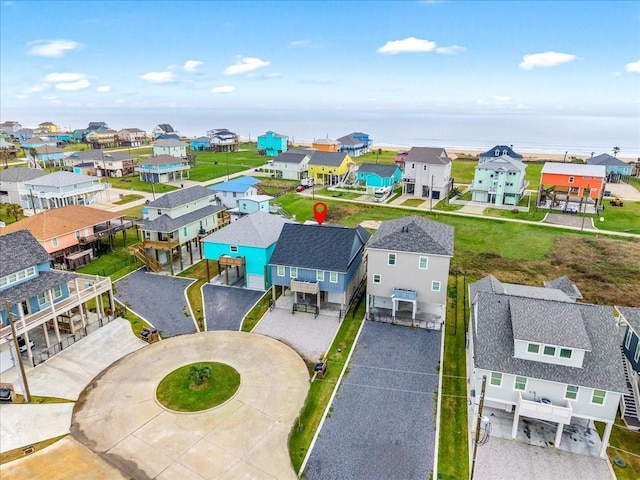 aerial view featuring a residential view