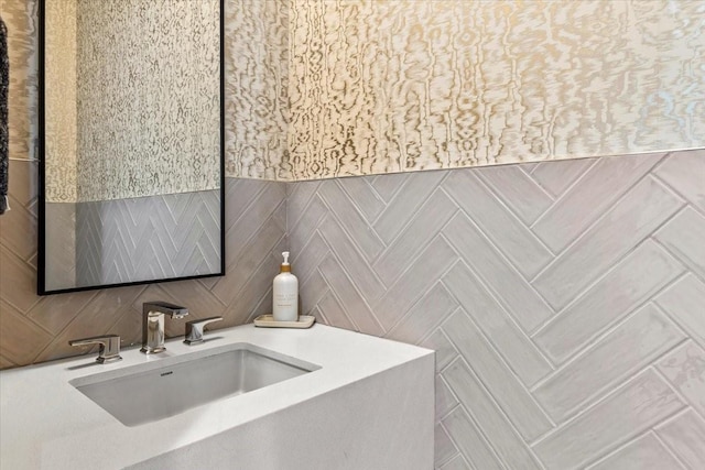 bathroom featuring vanity