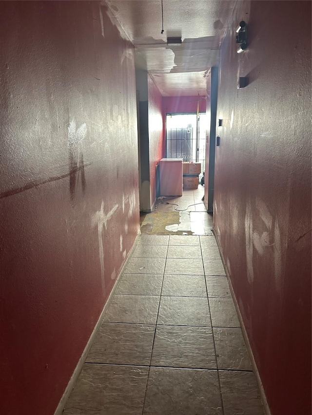 hallway with baseboards
