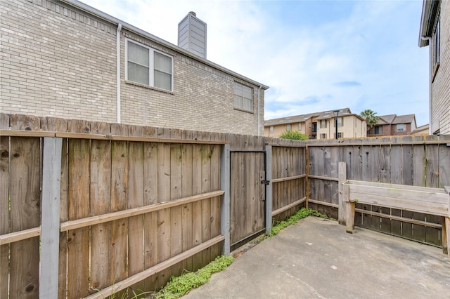 view of patio with fence