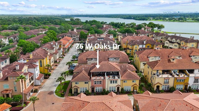 26 W Oaks Dr, Houston, TX 77058 - aerial view of residential area with a nearby body of water