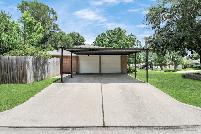 garage featuring a detached garage