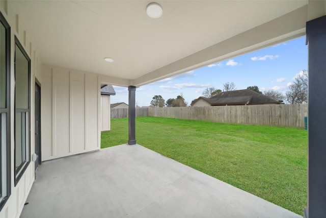 443 Wellshire Dr, West Columbia, TX 77486 - view of patio / terrace featuring a fenced backyard