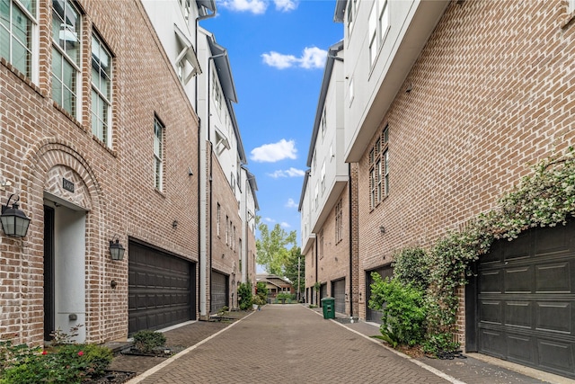 view of road featuring a residential view