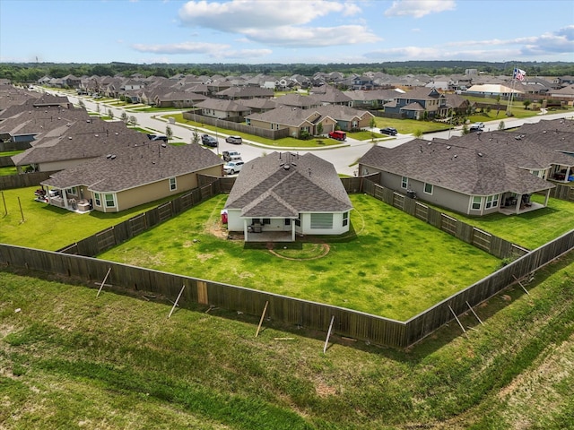 birds eye view of property featuring a residential view