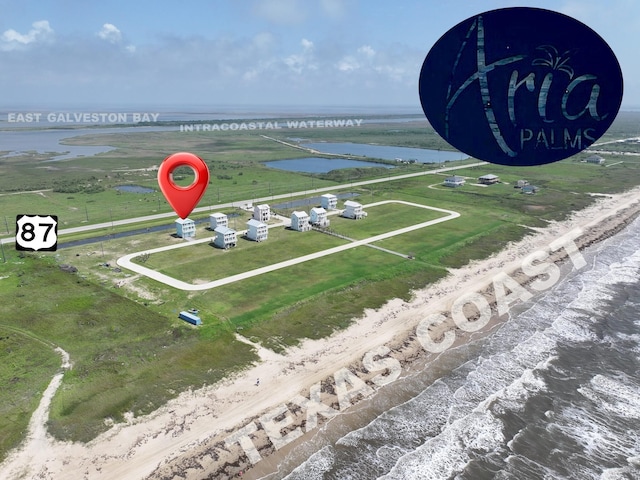 525 Annabelle Dr, Gilchrist, TX 77617 - drone / aerial view featuring a water view
