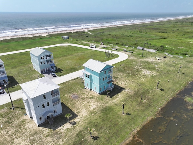 525 Annabelle Dr, Gilchrist, TX 77617 - birds eye view of property with a water view and a view of the beach