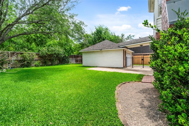 6615 Cypress Village Dr, Sugar Land, TX 77479 - view of yard with a patio and a fenced backyard