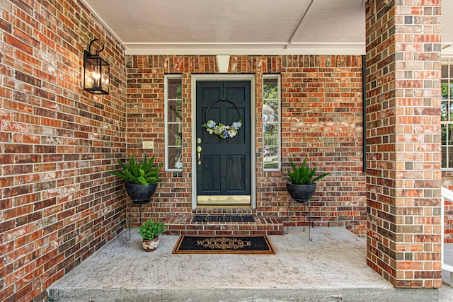 6811 S Trace Dr, Magnolia, TX 77354 - property entrance with brick siding