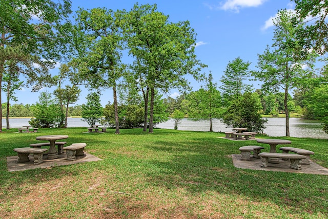 6811 S Trace Dr, Magnolia, TX 77354 - view of yard featuring a water view