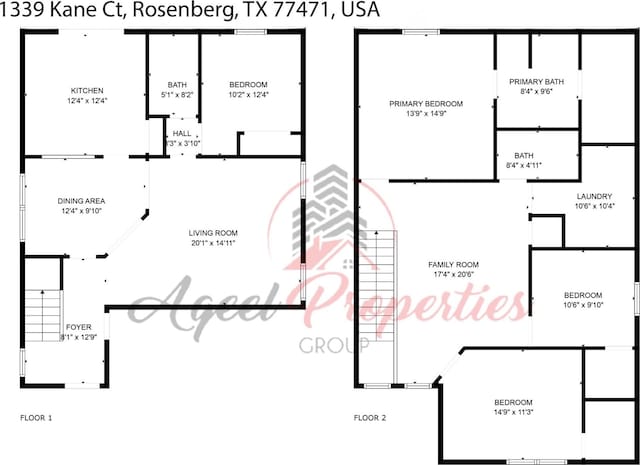 1339 Kane Ct, Rosenberg, TX 77471 - floor plan