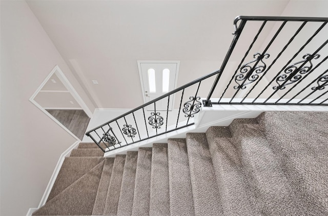 view of stairway