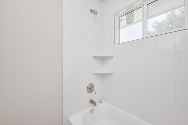 full bath with washtub / shower combination