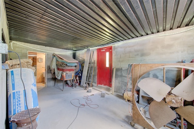 120 Rebecca St, Houston, TX 77022 - misc room featuring unfinished concrete flooring
