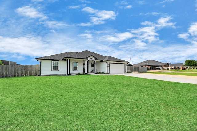 11202 Leah Elizabeth Dr, Needville, TX 77461 - single story home with concrete driveway, an attached garage, and a shingled roof