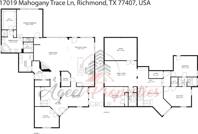 17019 Mahogany Trace Ln, Richmond, TX 77407 - floor plan