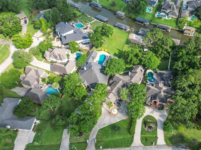 drone / aerial view featuring a residential view