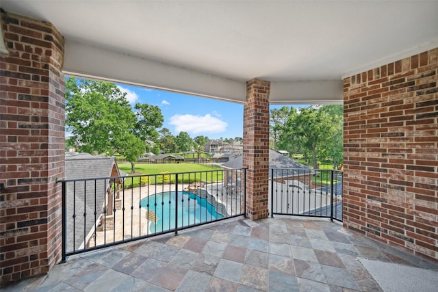 view of balcony