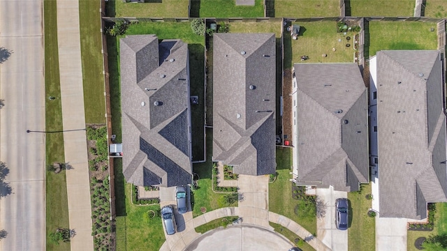drone / aerial view with a residential view