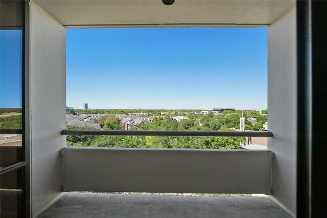 view of balcony