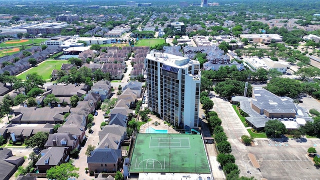 aerial overview of property's location featuring property boundaries highlighted