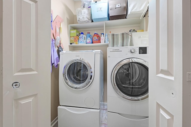 7551 Basswood Forest Ct, Houston, TX 77095 - laundry area featuring separate washer and dryer