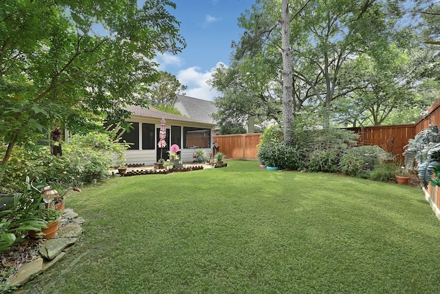 7551 Basswood Forest Ct, Houston, TX 77095 - view of yard featuring a sunroom