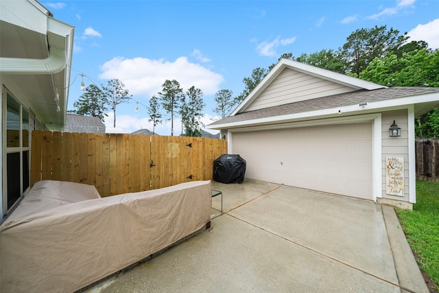257 N Lynx Trl, Montgomery, TX 77316 - exterior space with roof with shingles, fence, and an outbuilding