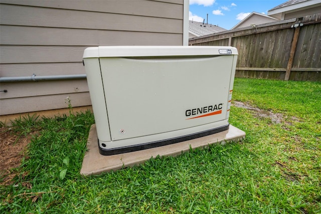 257 N Lynx Trl, Montgomery, TX 77316 - exterior details featuring fence and a power unit