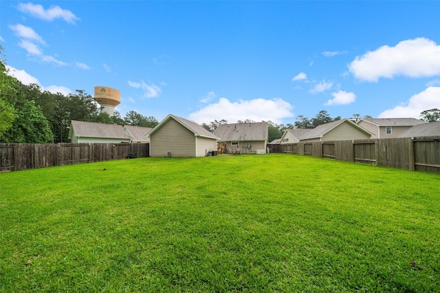 257 N Lynx Trl, Montgomery, TX 77316 - view of yard featuring a fenced backyard
