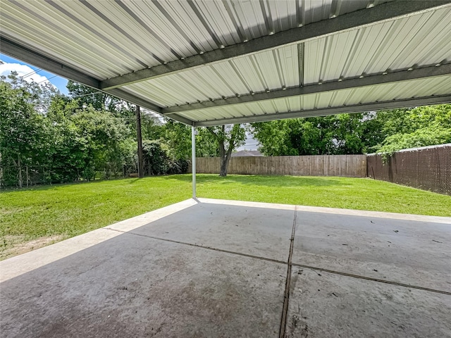 view of patio / terrace featuring a fenced backyard