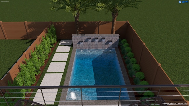 4709 Gibson St, Houston, TX 77007 - view of swimming pool with a fenced backyard