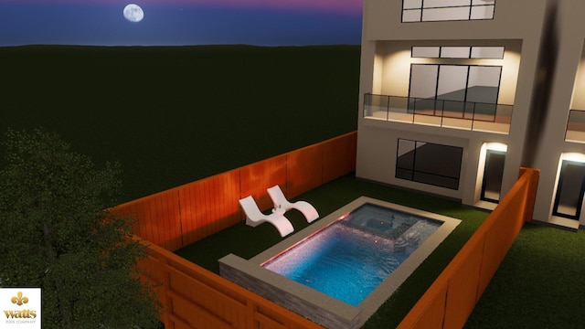 4709 Gibson St, Houston, TX 77007 - view of swimming pool featuring a jacuzzi