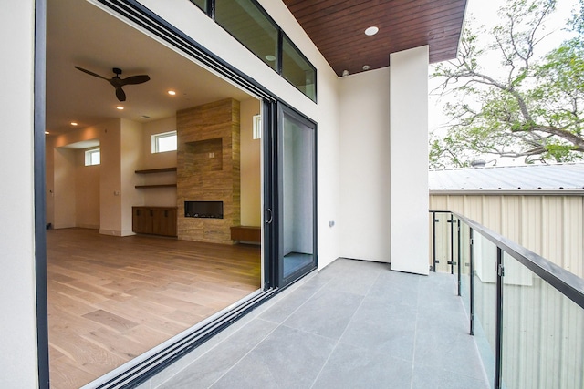 4709 Gibson St, Houston, TX 77007 - balcony featuring ceiling fan